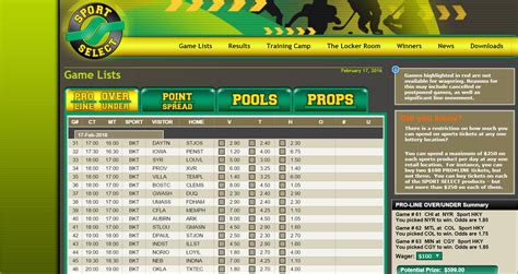 proline combo play calculator|SPORT SELECT .